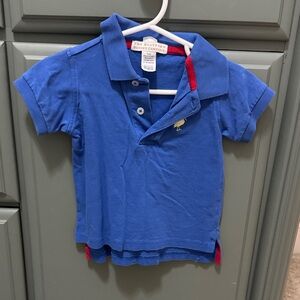 The Beaufort Bonnet Company Blue Polo with Red Accents